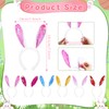 Matreeglam 6 Pcs Bunny Ears Headband Plush Hairbands for Easter