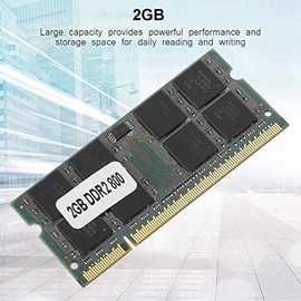 Memoria para Computadora Portátil DDR2 800MHZ - Gran Capacidad de 2GB - para PC2-6400 Memoria Totalmente Compatible para Computadora Portátil - para 200Pin