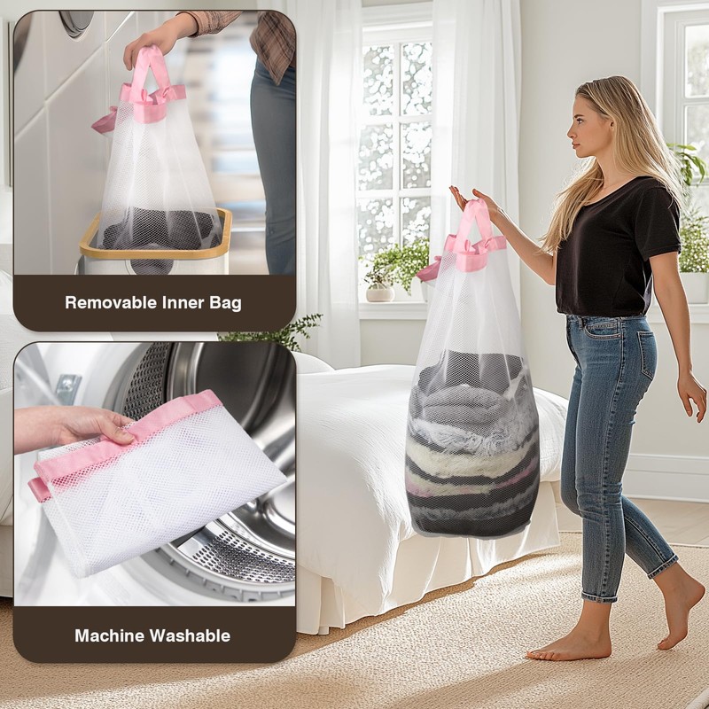 Laundry Hamper With Lid 100L, Clothes Hamper for Laundry with