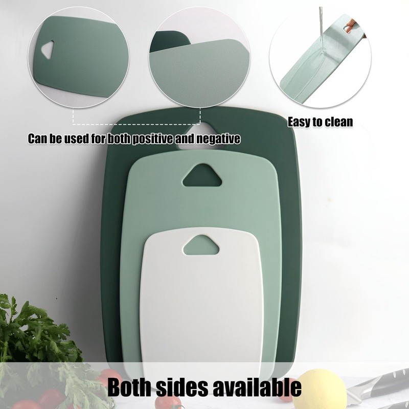 RZMZBY Chopping Board, Chopping Board, 3 Kitchen Board, BPA Free,