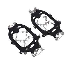 1 Pair 19 Steel Teeth Ice Gripper Traction Cleats Crampons Non Slip Snow Spike Shoes CoverM