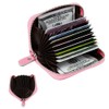 Women's RFID Blocking 12 Slots Credit Card Holder Leather Accordion