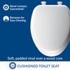 Mayfair Padded Toilet Seat, Cushioned Soft Vinyl over Wood Core