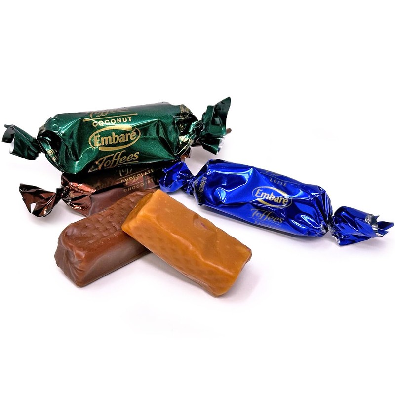 SweetGourmet Soft Toffees Assorted Candy Mix, Chocolate, Vanilla and Coconut