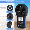 HoldPeak 휴대용 풍속계 블루투스 삼각대 디지털 HVAC 야외 요트 사격