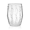 Prologue Libbey Nymph Handmade Dot Tumbler Glasses, Clear, Set of
