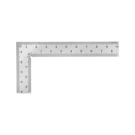 T Tulead Mini L Shaped Ruler Measuring Tool Carpenter Square Stainless Steel Woodworking Square Ruler 5×10cm