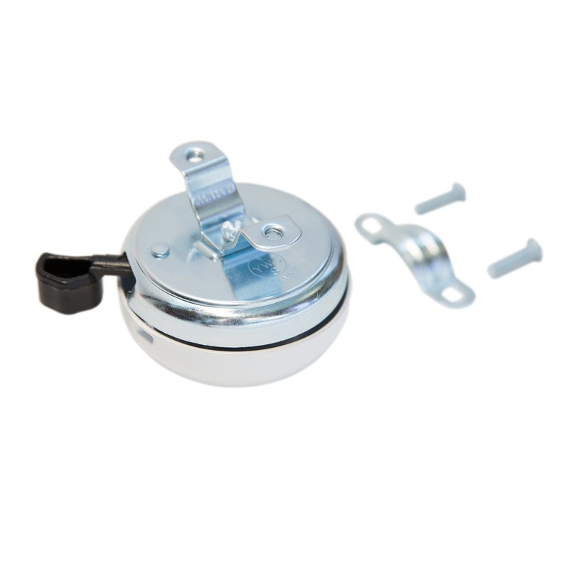 Firmstrong Classic Beach Cruiser Bicycle Bell, White