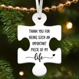 Pawzity Thank You Gifts for Women, Boss, Coworkers, Manager, Teacher, Nurse, Mom, Friends - Thank You Christmas Ornament - Appreciation Ornaments - Acrylic Puzzle Piece Ornament 2024