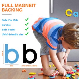 Magnetic Letters Colour Sorting Toys, HOSHINO 162 Pcs Alphabet Fridge Magnets, Educational Spelling Learning Games Toys, ABC Letter for Children Toddler Preschool (6 Set)