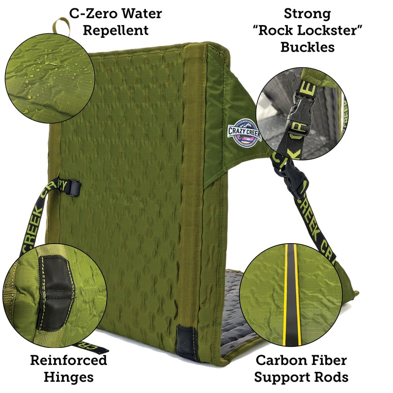 Crazy Creek HEX 2.0 Original Chair for Camping, Stadium Seating