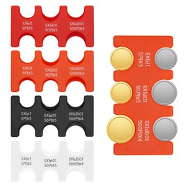 CYUXING 4Pcs Japanese Yen Coin Coin Box Four Colors, Each with Six Slots in Multiple Sizes Convenient Storage Supplies, Coins Are Not Easy to Fall off Suitable for Travel