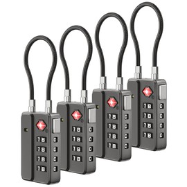 LUGGEX TSA Locks for Luggage, One-Button Reset TSA Approved Luggage Locks, Suitcase Locks, Ease of Use & Durable