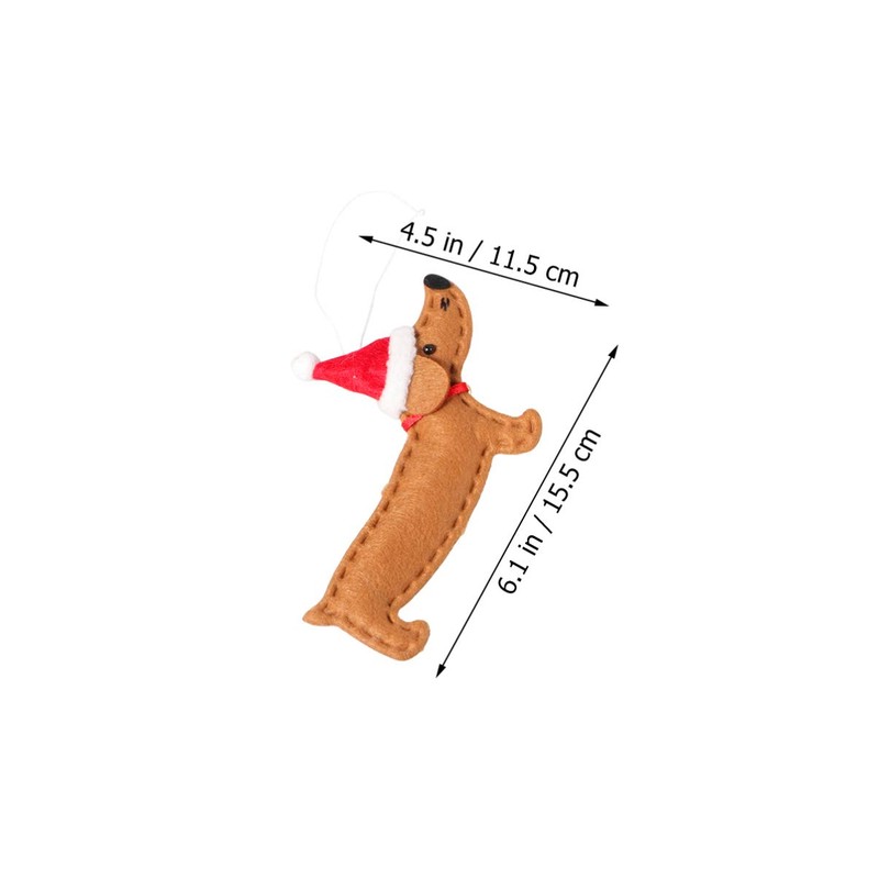 VORCOOL Christmas Ornaments Christmas Tree Ornaments Creative Dachshund Dog Ornament