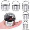 Biscuit Cutter Set Round Cookie Cutters with Handle 5 Pieces