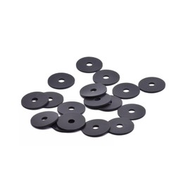 Metric Rubber Flat Washers - EPDM Rubber Washer 6mm ID X 19mm OD X 3mm Thick (20)
