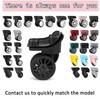 Volein 1 Pair Suitcase Wheels Replacement Luggage Wheels for Repairing