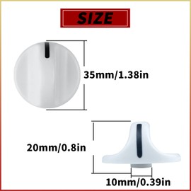 131965300 Dryer Timer Knob Replacement Part - Compatible with Frigidaire Electrolux Dryers - Replaces 131666601 131666604 131666606