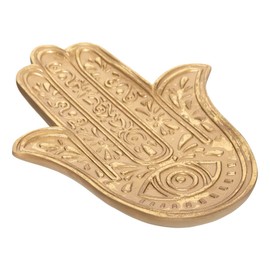 Hamsa Tray Hand of Fatima - Empty Bags Made of MDF Stained