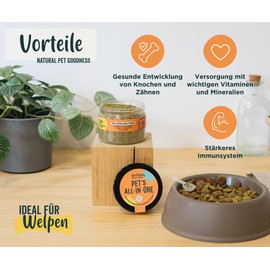 Wolf Belly - 8 in 1 Probiotika Hund und Katze 100% Natürlich (60 gr) Vitamine für Hunde Pulver, Nahrungsergänzungsmittel Hund Immunsystem Stärken mit Spirulina, Vitamine und Mineralien - All in One