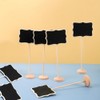 24Pcs Wood Mini Chalkboards Signs, BetterJonny Small Blackboard with Support