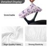 Wanzuoeng Butterfly Lavender Print Office Chair Arm Covers, Dust-Proof Elastic