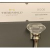 Threshold Hook Threshold 6 Inch Satin Nickel Clear Coat Hook