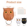 Anseom 3 PCS Owl Key Holder, Magnetic Key Holder, Self