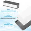PATIKIL Magnetic Label Holder 4" x 1" with Paper Inserts,