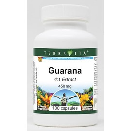 Guarana 4:1-450 mg (100 Capsules, ZIN: 521744) - 3 Pack