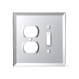 CRL Duplex and Toggle Combo Glass Mirror Plate - Clear