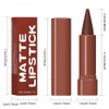 evpct Dark Wine Red Gradient Matte Lipstick Lip Liner Crayon