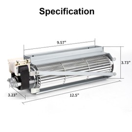 GFK4B FK4 GFK4 GFK4A Fireplace Blower Fan Kit for Heatilator, Majestic, Lennox, Temco, Martin Fireplaces. Fireplace Fan Blowers Kit with Thermostat Replace Heatilator NDV4236I, ND4236, ND3933