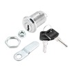sourcing map Cam Lock 25mm Cylinder Length 48mm X 2mm