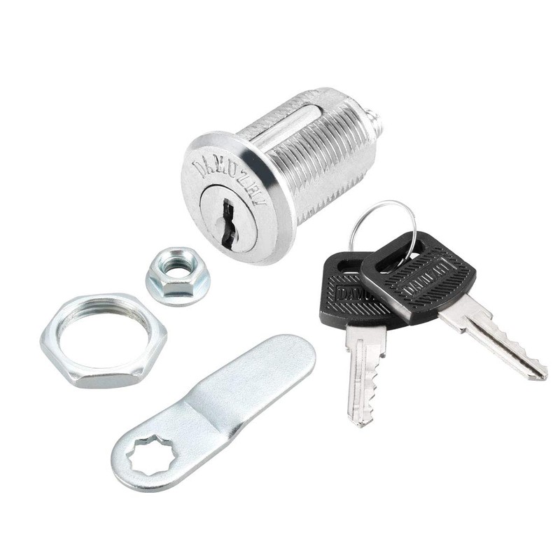 sourcing map Cam Lock 25mm Cylinder Length 48mm X 2mm