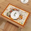 Juego de 4 manteles individuales de lino para otoño, decoración