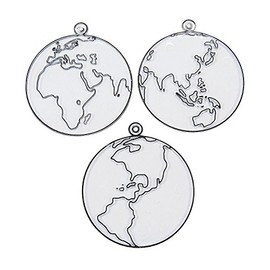 Fun Express Color Your Own Suncatchers - VBS Vacation Bible School Supplies/Decor - Earth Day DIY Crafts for Kids and Classroom Activities - Set of 24