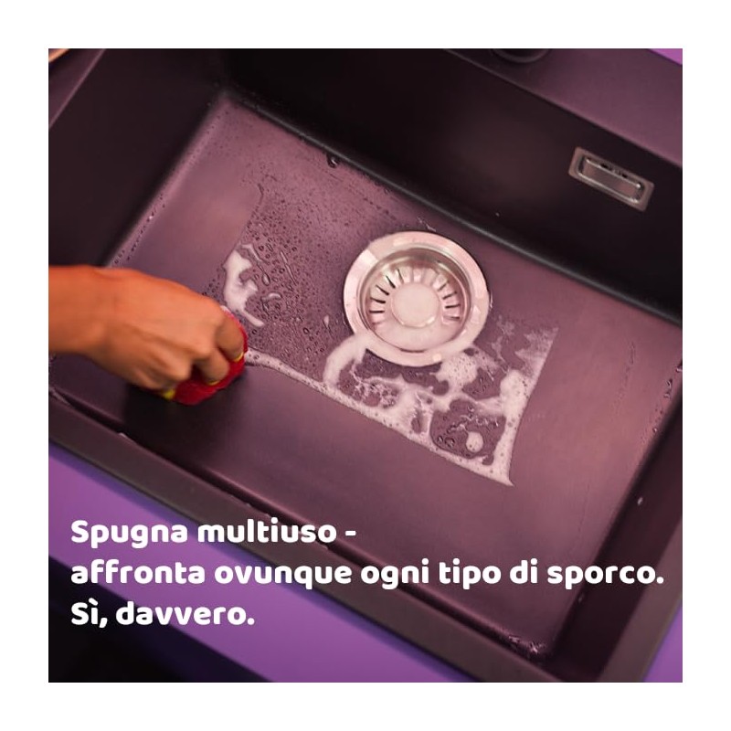 Vileda, Punch, Set da 4 Spugne Cucina | Quattro Spugne.