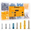 Zynthor Screws and Wall Plugs Set, Plasterboard Fixings, 160Pcs