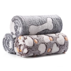 COMSLE Washable and Fluffy Dog Blanket for Dogs and Cats, 3 Packs Soft and Warm Fleece Blankets for Small Dogs and Medium Cats, Blanket for Pets, Mattress for Sofa Bed