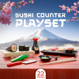 Lollipop Sushi Interactive Toy - Pretend Play Food Set - Includes Sushi Counter - Great Gift for Kids