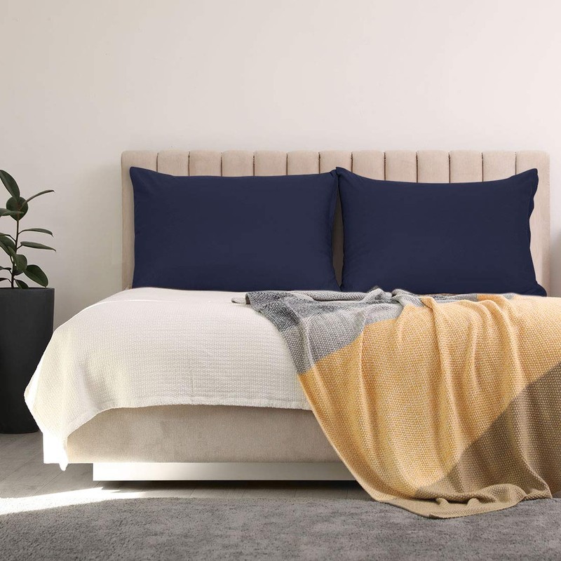 PiccoCasa Zippered Pillowcases, 100% Brushed Microfiber Polyester Pillow Case Cover,