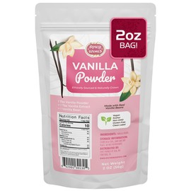 Spicy World Vanilla Bean Powder 2 oz - Premium 100% Pure Ground Tahitian Vanilla Bean Powder - for Cooking, Baking, Coffee, Smoothies & Desserts - No Fillers or Additives, Raw & Unsweetened