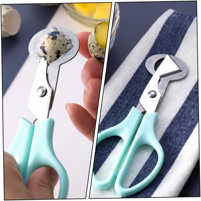 Wakauto 2piezas Tijeras Para Huevos De Codorniz De Acero Inoxidable