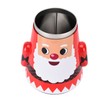 Christmas Candy Iron Box Roly Poly Design Santa Claus Snowman