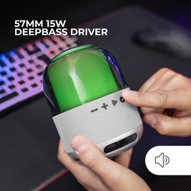 MARSGAMING Mars Gaming MSCUBEW Compact RGB Gaming Speakers