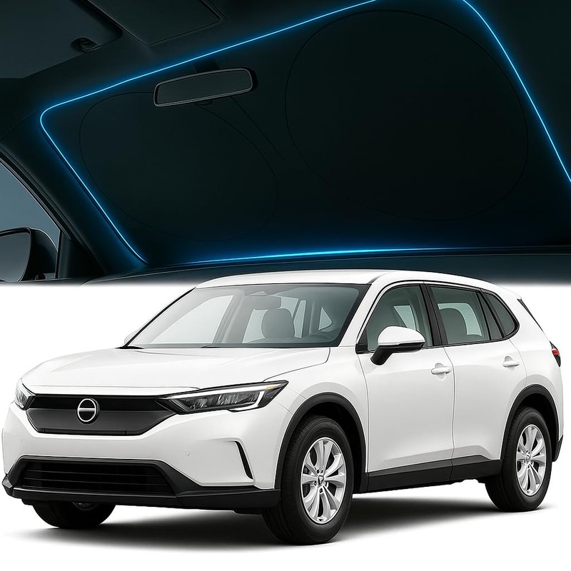 Car Windshield Sun Shade - Foldable Reflective Sun Visor for