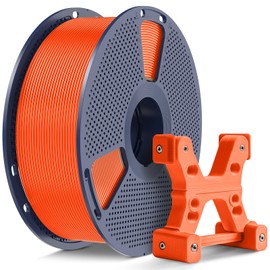 SUNLU PETG Filament 1.75mm with Upgrade Reusable Spool Compatible with Bambulab Refill Filament, 1kg(2.2lbs) Bright Orange