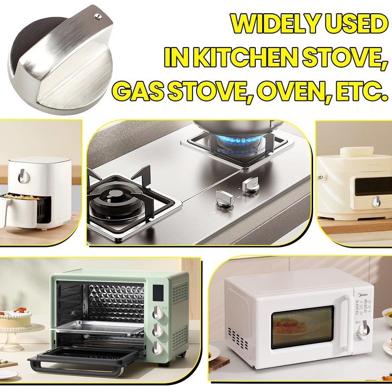 Knob Switch for Ovens, 8 Pieces Oven Switch Hob Control