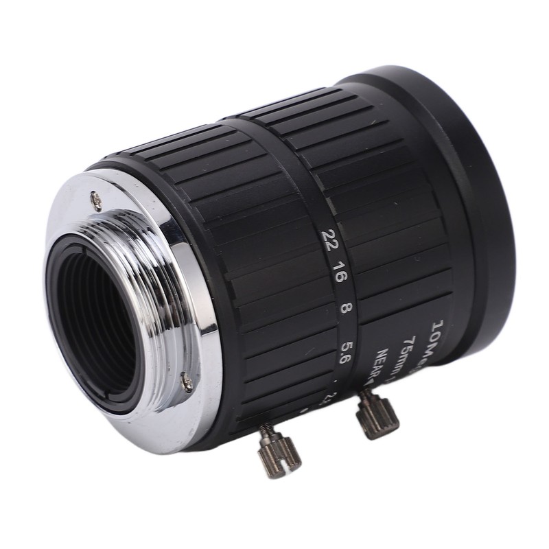 C Mount Lens 75mm Focal Length 10MP Pixels Fixed Zoom